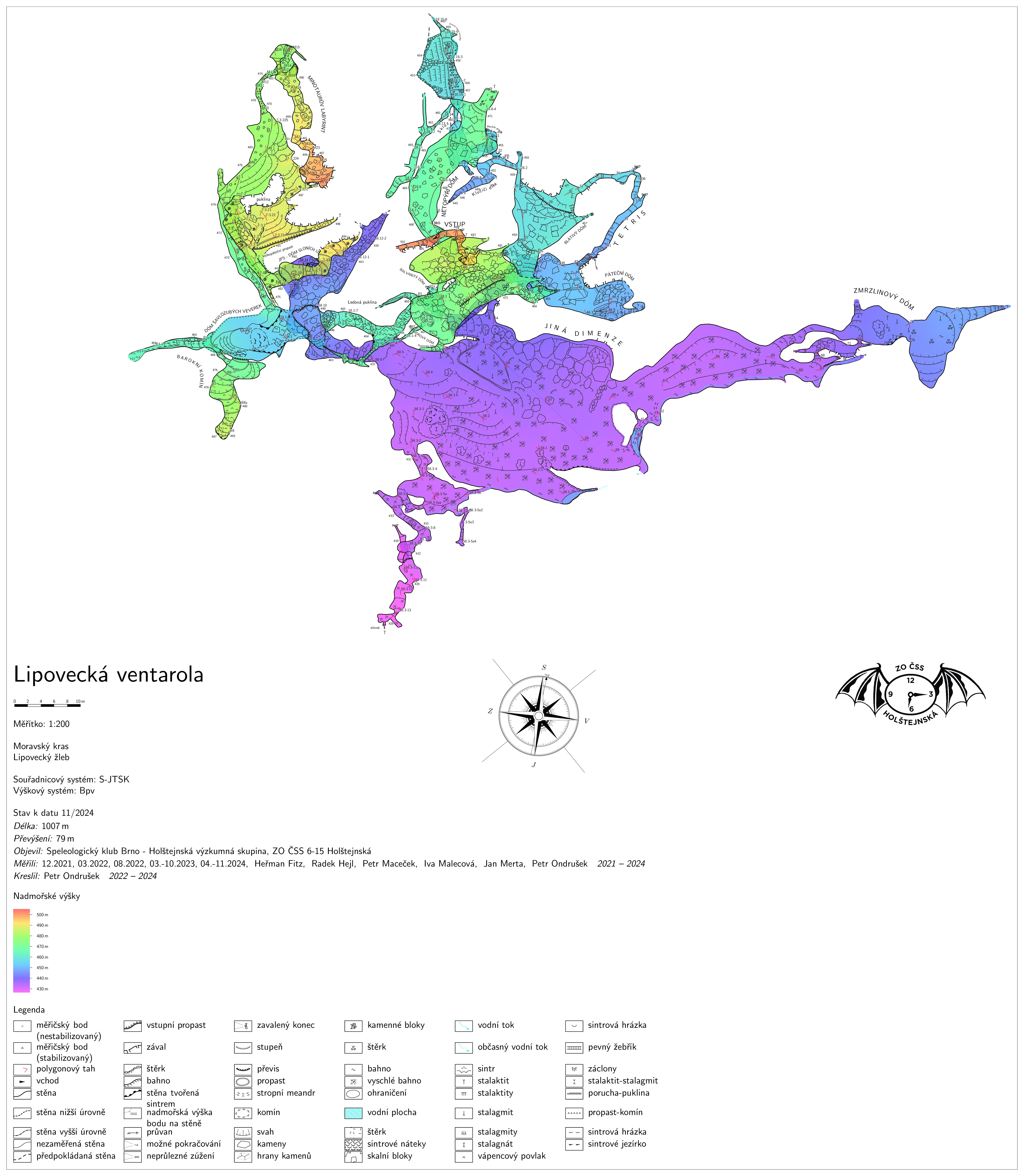 Mapa Lipovecké ventaroly